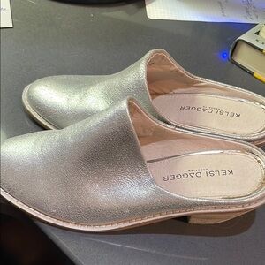 Kelsi Dagger Silver Women's Mules